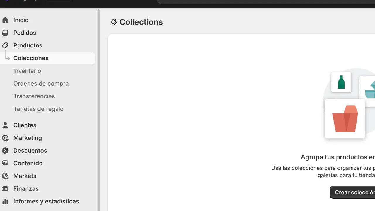 Lista de Colecciones Shopify