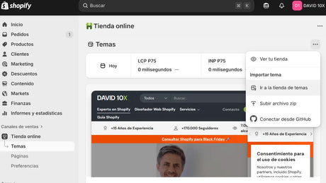 Cómo Instalar Tema Shopify