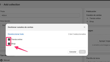 Cómo OCULTAR una COLECCIÓN en Shopify