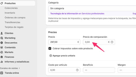 Cómo poner REBAJAS en Shopify