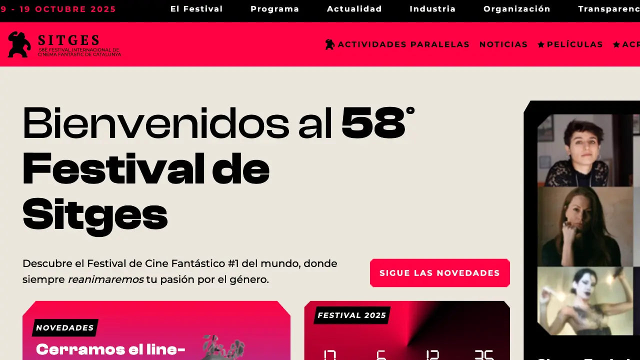 ¿Cuál es la Programación del Festival de Cine de SITGES 2025?
