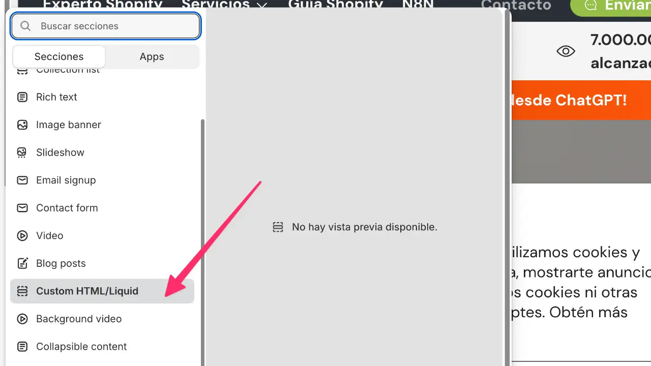 Dónde añadir Código en tu Plantilla Shopify