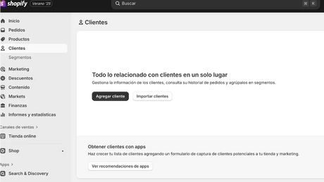 Exportar CLIENTES Shopify