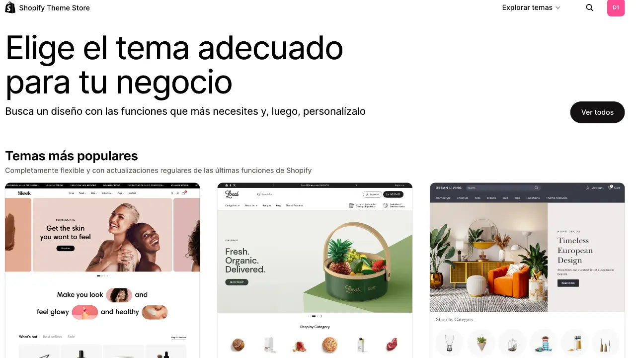 Exportar TEMA Shopify