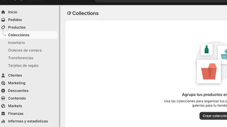 Lista de Colecciones Shopify