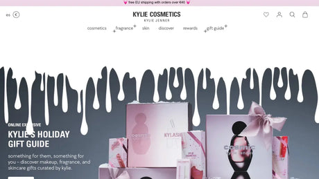 ¿Qué tema de Shopify utiliza Kylie Cosmetics?