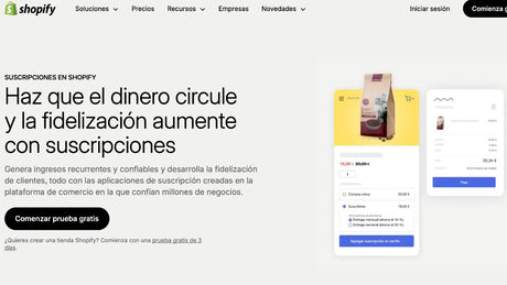 Shopify SUSCRIPCIONES