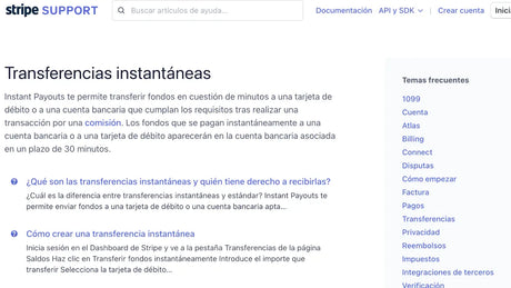 Stripe INSTANT PAYOUTS
