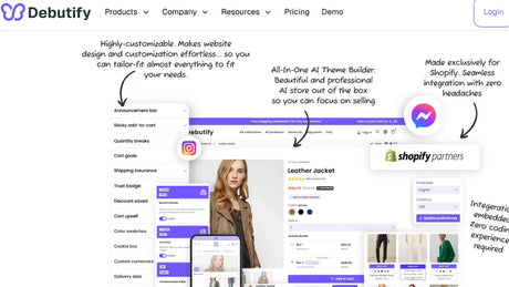 Tema DEBUTIFY Shopify