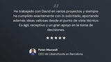 Desarrollador Shopify Testimonio